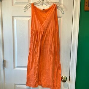 Michael stars Vibrant Orange Sleeveless Dress size 2 swingy bright lightweight